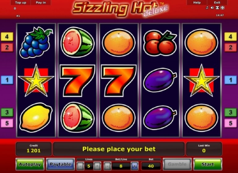 Игровой автомат Sizzling Hot Deluxe - Новоматик