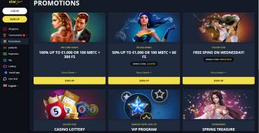 100% Welcome Bonus up to 1000 Euros at Golden Star Casino: Акции клуба