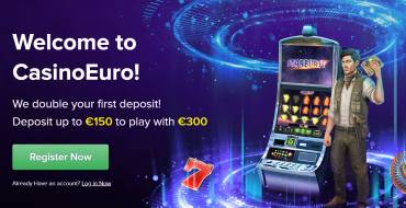 100% Match Bonus up to €150 in Euro Casino: бонус на первый депозит в казино Евро