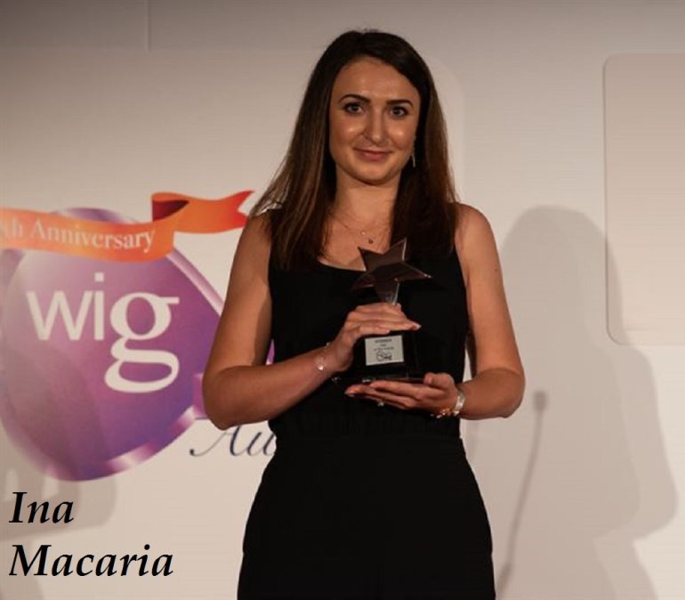 Ина Макариа получила премию 2019 WIG awards