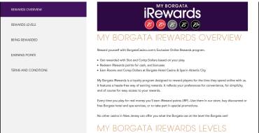 Borgata casino: Вознаграждения