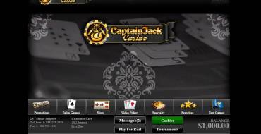 Captain Jack Casino: Лобби