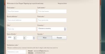 LeoVegas Casino: Анкета