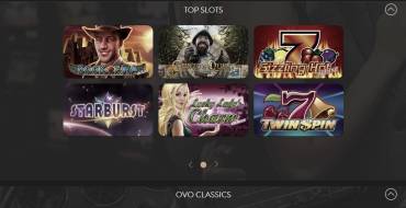 OVO casino: Игры