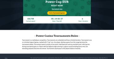 Power Casino: Турниры