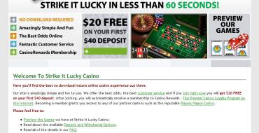 Strike It Lucky casino: 