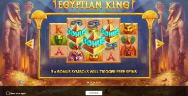 Egypt: Игровой автомат Egyptian King