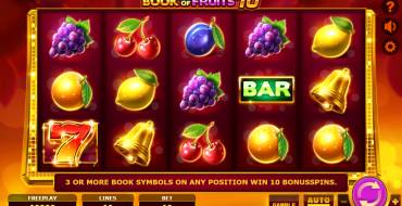 Book of Fruits 10: Игровой автомат