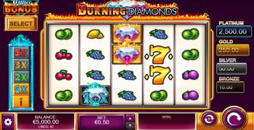 Burning Diamonds: Игровой автомат