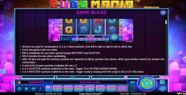 Cube Mania Deluxe: Правила игры