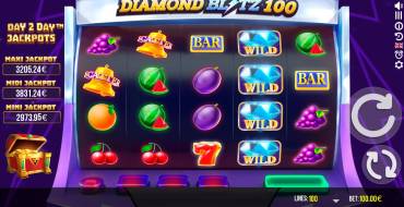 Diamond Blitz 100: Интерфейс