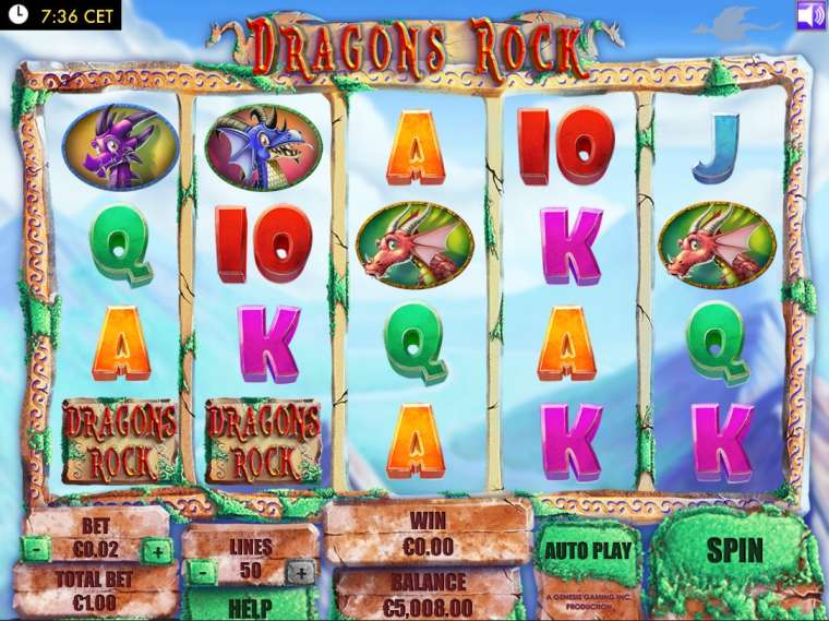 Слот Dragons Rock играть бесплатно