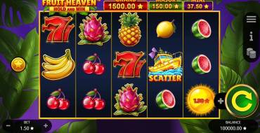 Fruit Heaven Hold And Win: Игровой автомат