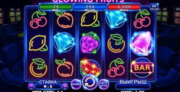 Glowing Fruits: Игровой автомат