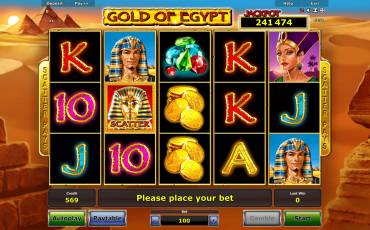 Игровой автомат Gold of Egypt