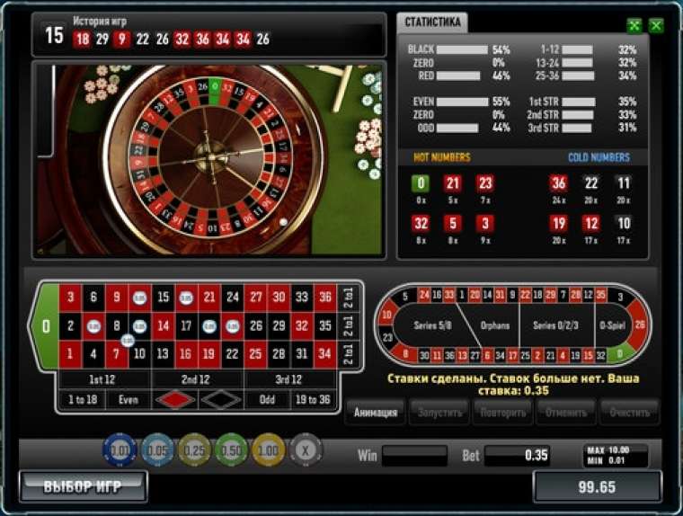 Слот HD Roulette играть бесплатно