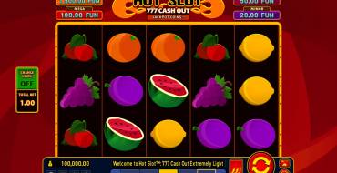 Hot Slot: 777 Cash Out Extremely Light: Игровой автомат