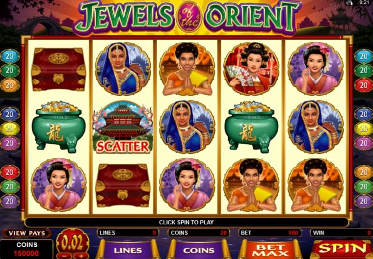 Слот Jewels of the Orient играть бесплатно