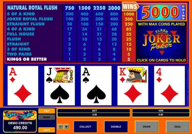 Слот Joker Poker Flash играть бесплатно