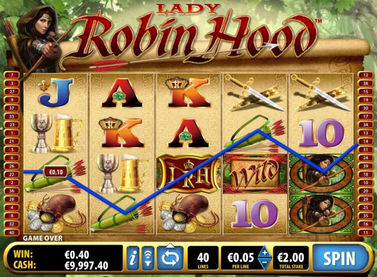 Онлайн слот Lady Robin Hood играть