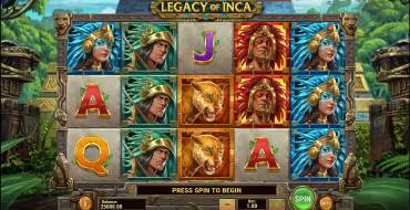 Legacy of Inca: Игровой автомат