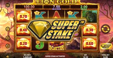 Lion Gold Super Stake: Функция SuperStake