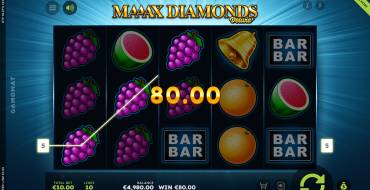 Maaax Diamonds Deluxe: Выигрыши