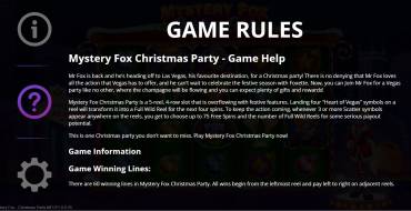 Mystery Fox Christmas Party: Правила