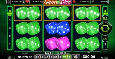 Neon Dice: Выигрыши