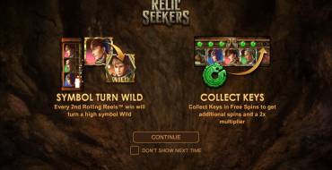 Relic Seekers: Игровой автомат Relic Seekers