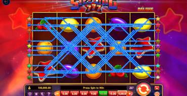 Sizzling 777 Deluxe: Игровой автомат