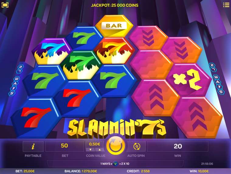 Слот Slammin’ 7s играть бесплатно