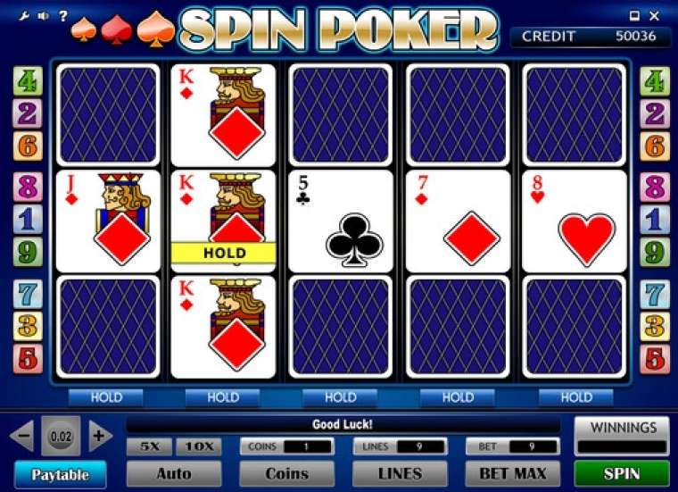Слот Spin Poker играть бесплатно