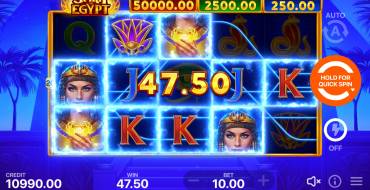 Spirit of Egypt: Hold and Win: Выигрыши