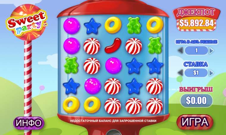 Слот Sweet Party играть бесплатно