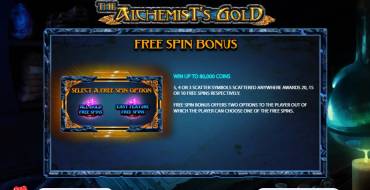 The Alchemist’s Gold: Призы