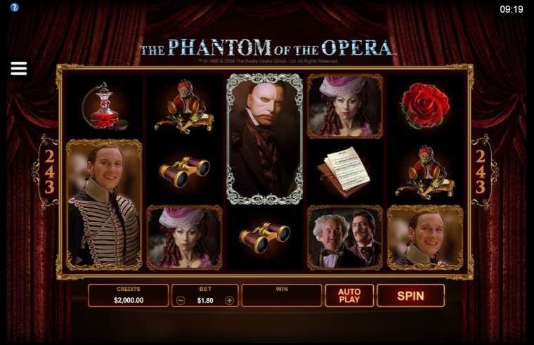 Слот The Phantom of the Opera играть бесплатно
