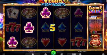 Vegas High Roller: Выплаты