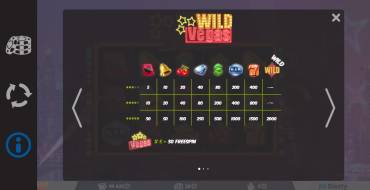 Wild Vegas: Таблица выплат